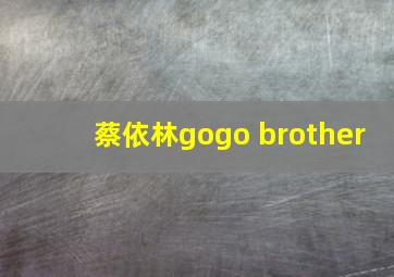 蔡依林gogo brother